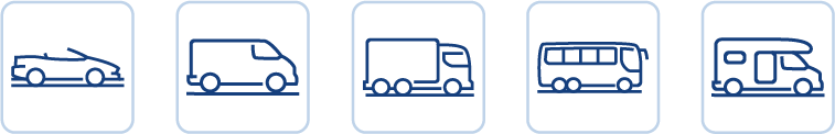 Piktogramme von Fahrzeugen